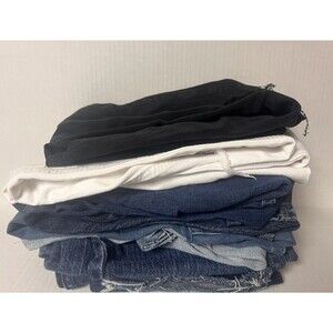 Over 3 lbs Denim Blue Jeans Fabric Leg Pieces for Crafts, Quilting, Sewing